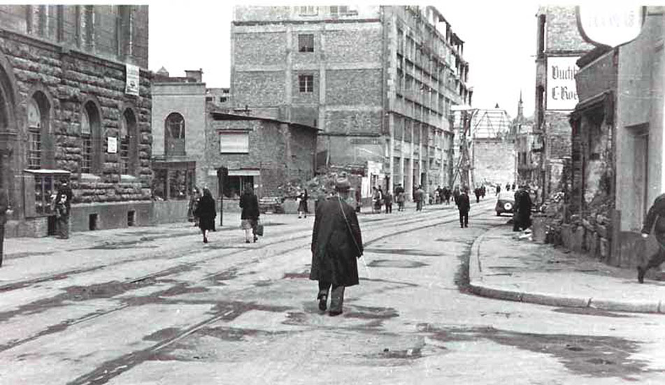 Koeln Krebsgasse Polizeipraesidium 1946 Bombenzerstoerungen