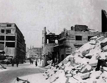 Koeln Krebsgasse nach Bombenangriffen 1945